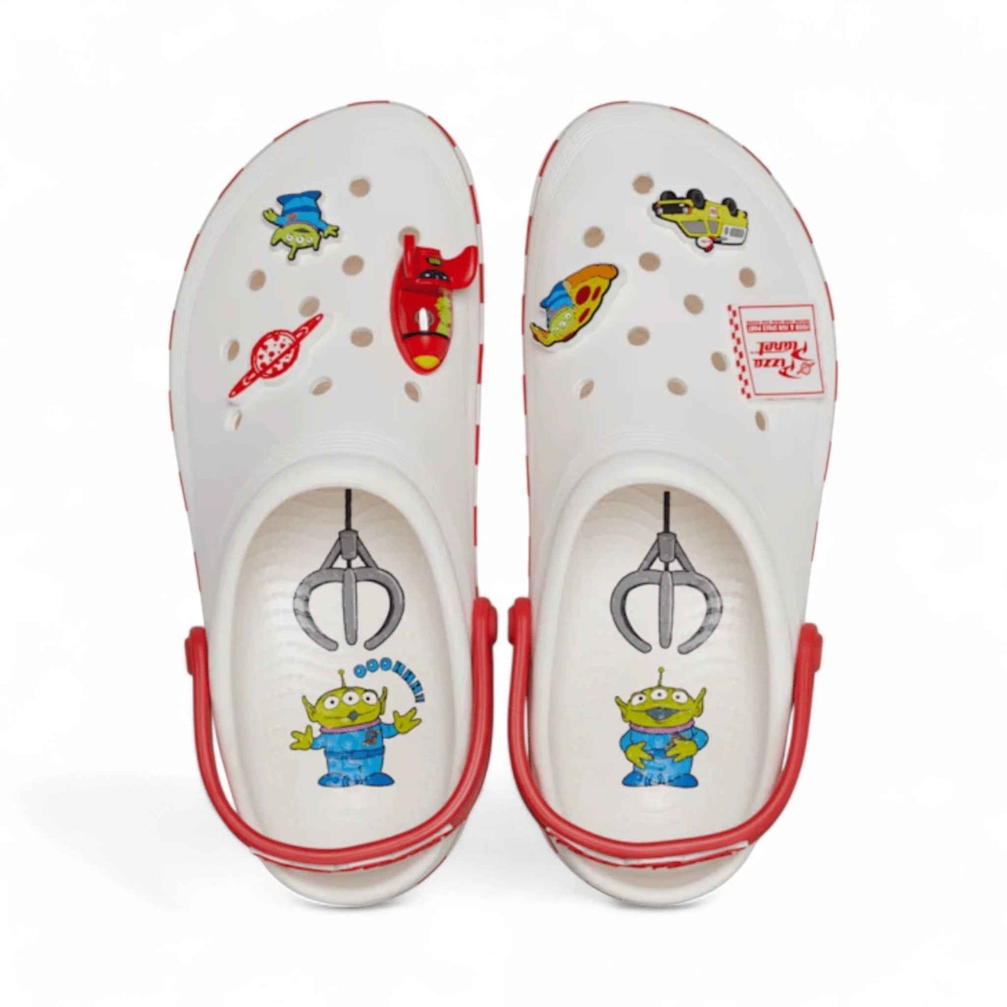 Classic Toy Story Planet Off-Court White Slippers